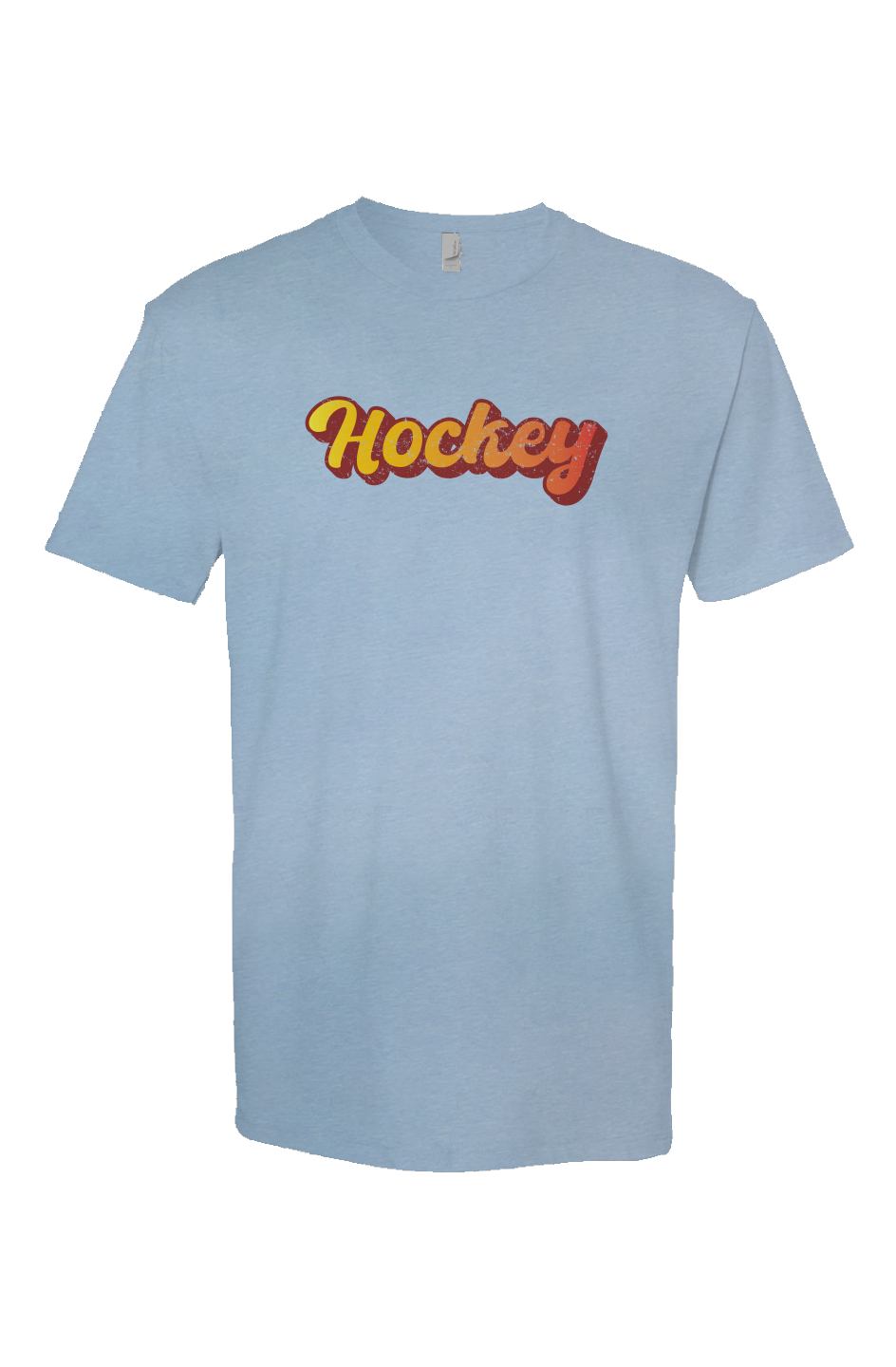 Retro Hockey Breakaway Performance Tee Ice Blue | Barn Garb Hockey Threads