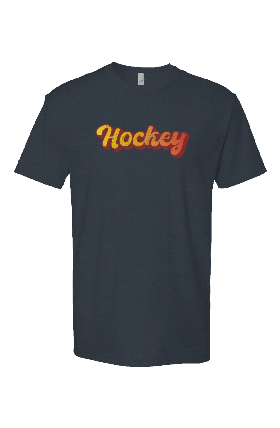 Retro Hockey Breakaway Performance Tee Navy Blue | Barn Garb Hockey Threads