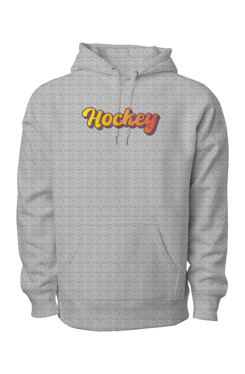 Retro Hockey Legend Heavyweight Cross Grain Hoodie Grey | Barn Garb Hockey Threads