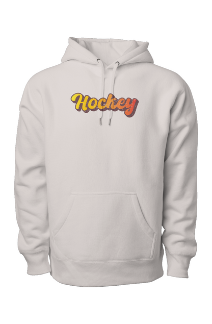 Retro Hockey Legend Heavyweight Cross Grain Hoodie Bone | Barn Garb Hockey Threads