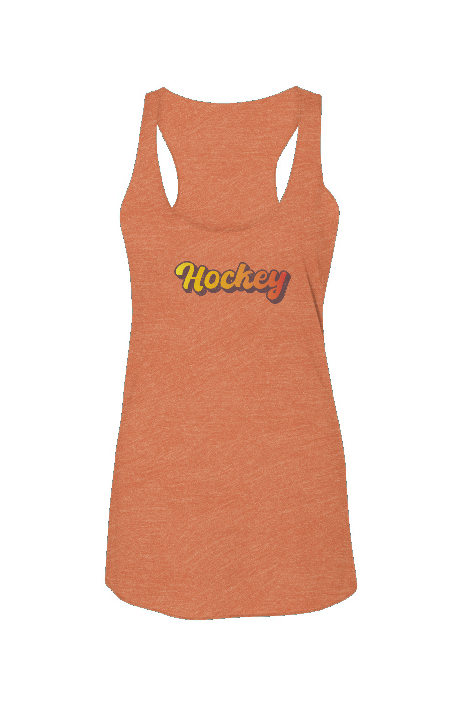 Retro Hockey Racerback Barn Tank Orange | Barn Garb Hockey Threads