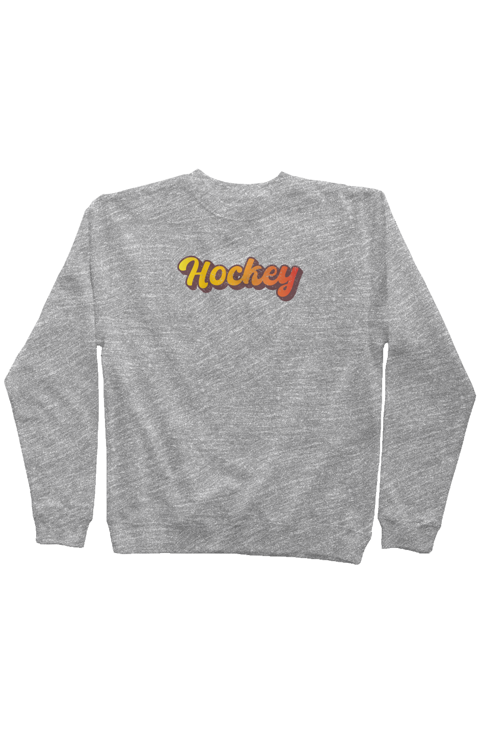 Retro Hockey Rinkside Crewneck Sweatshirt Grey | Barn Garb Hockey Threads