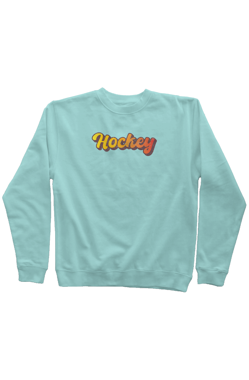 Retro Hockey Rinkside Crewneck Sweatshirt Mint | Barn Garb Hockey Threads