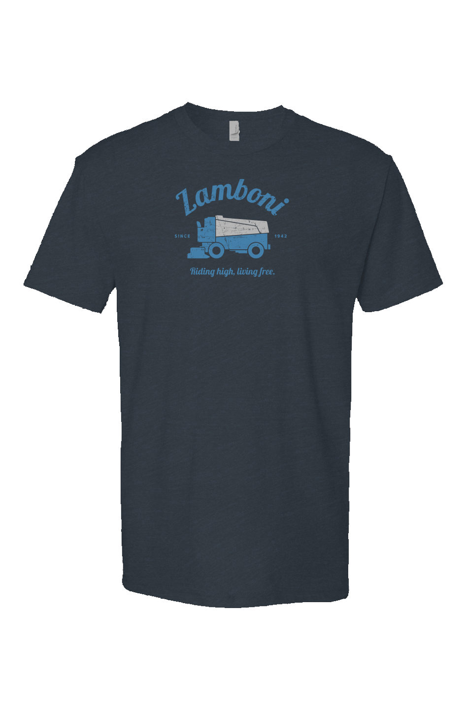 Riding High Living Free Breakaway Performance Tee Navy Blue | Barn Garb Hockey Threads