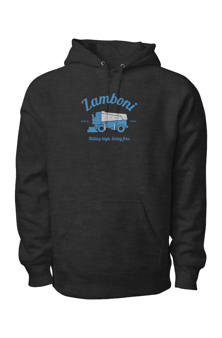 Riding High Living Free Legend Heavyweight Hoodie Heather Black | Barn Garb Hockey Threads