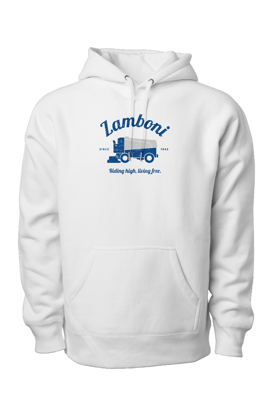 Riding High Living Free Legend Heavyweight Hoodie White | Barn Garb Hockey Threads