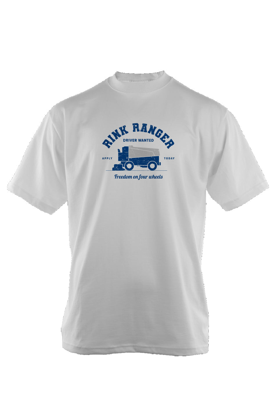 Rink Ranger 90s Throwback Tee White | Barn Garb Hockey Threads