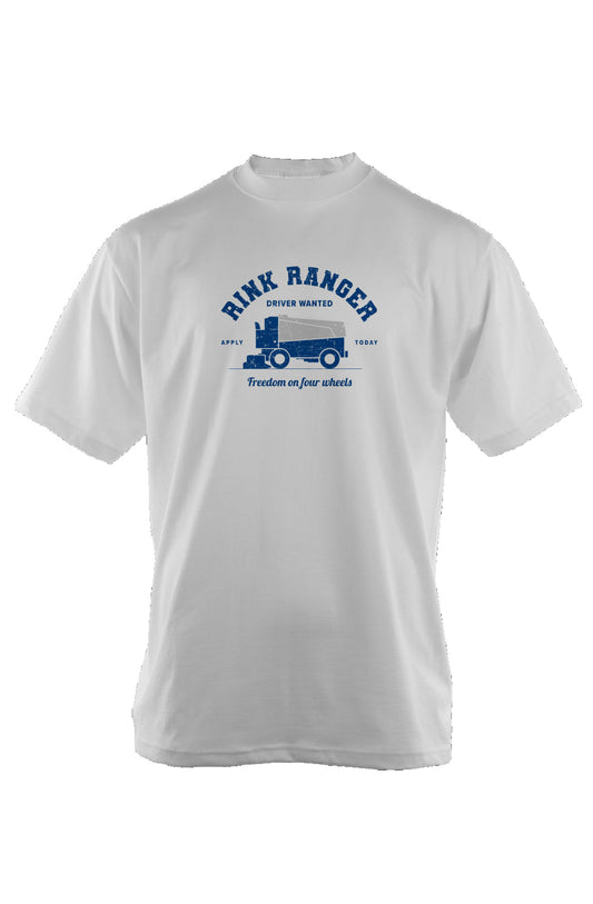 Rink Ranger 90s Throwback Tee White | Barn Garb Hockey Threads