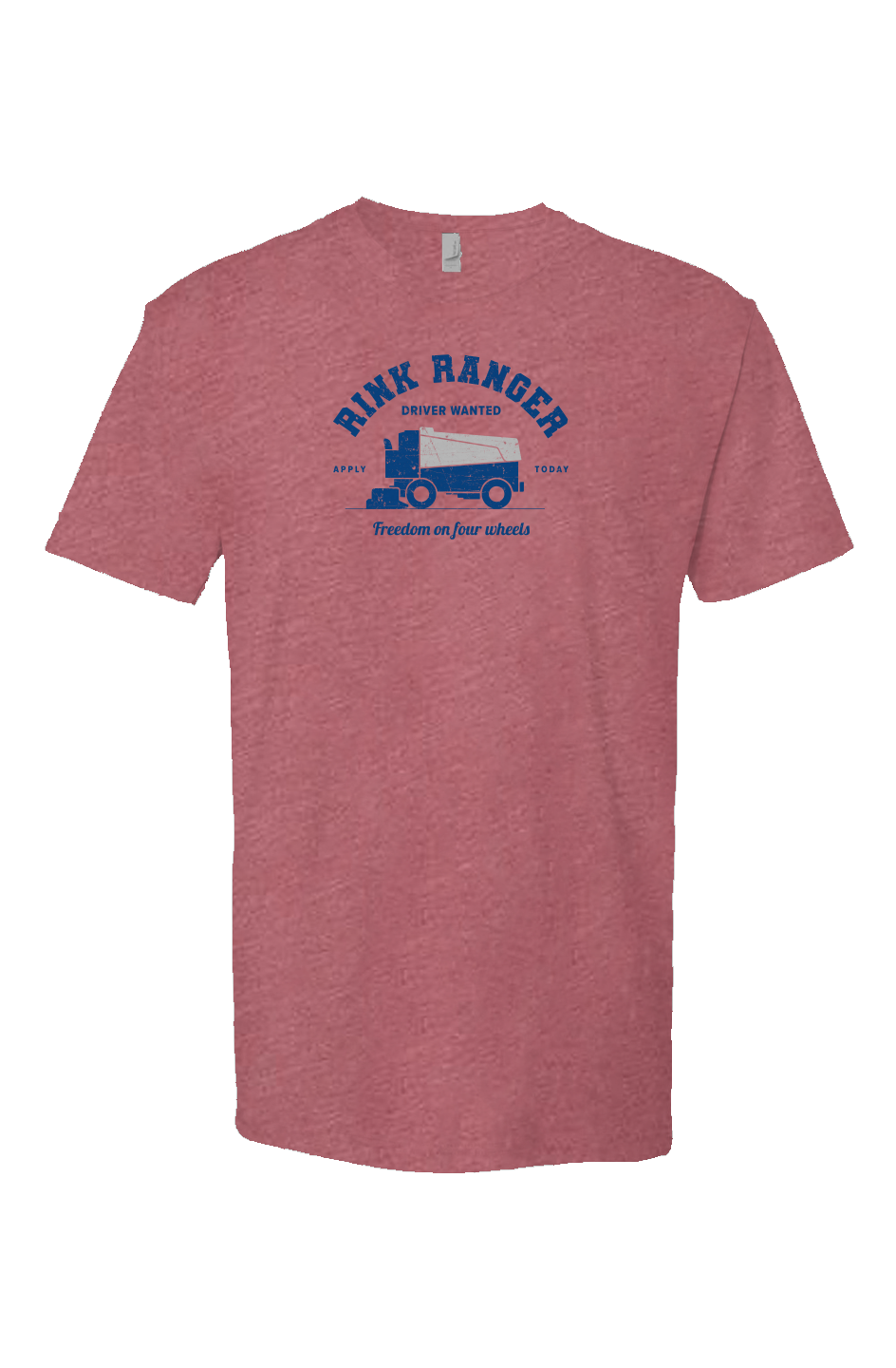 Rink Ranger Breakaway Performance Tee Heather Cardinal | Barn Garb Hockey Threads