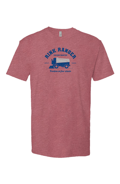 Rink Ranger Breakaway Performance Tee Heather Cardinal | Barn Garb Hockey Threads