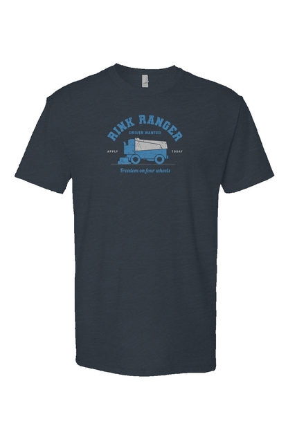 Rink Ranger Breakaway Performance Tee Navy Blue | Barn Garb Hockey Threads