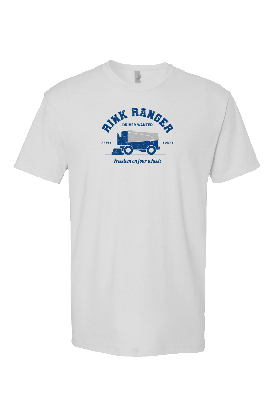 Rink Ranger Breakaway Performance Tee White | Barn Garb Hockey Threads