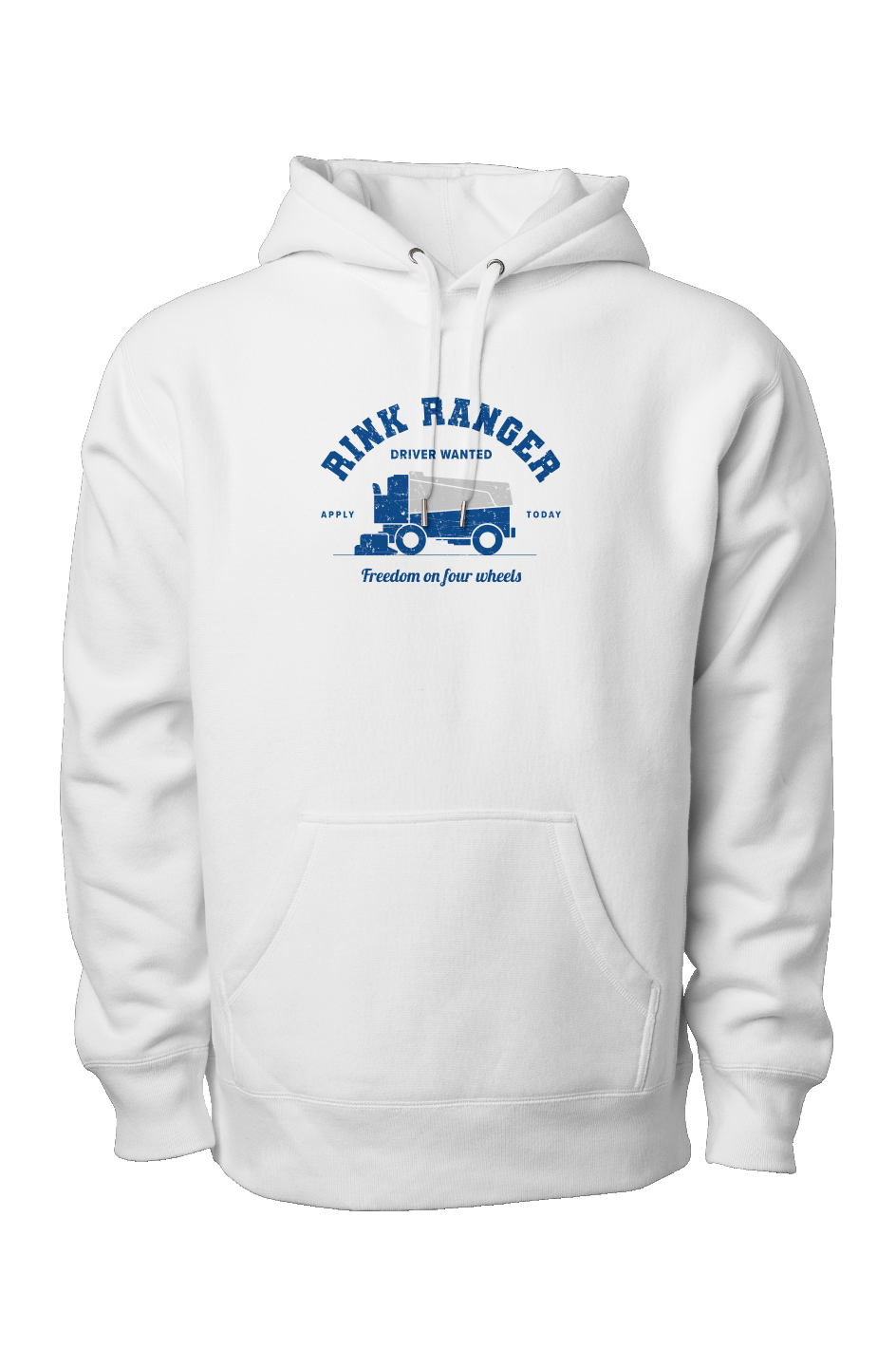 Rink Ranger Legend Heavyweight Hoodie White | Barn Garb Hockey Threads