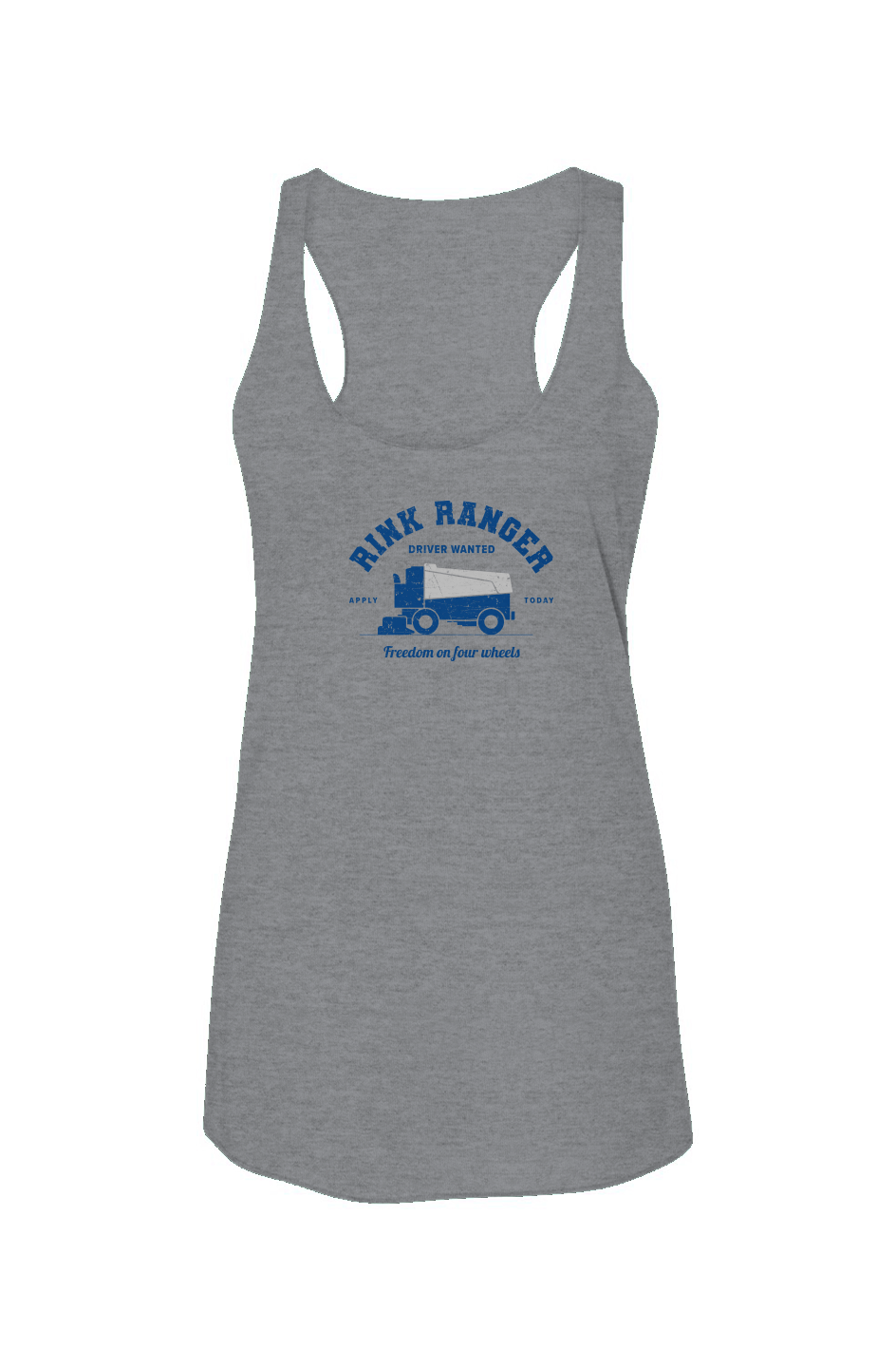 Rink Ranger Racerback Barn Tank Grey | Barn Garb Hockey Threads