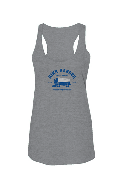 Rink Ranger Racerback Barn Tank Grey | Barn Garb Hockey Threads