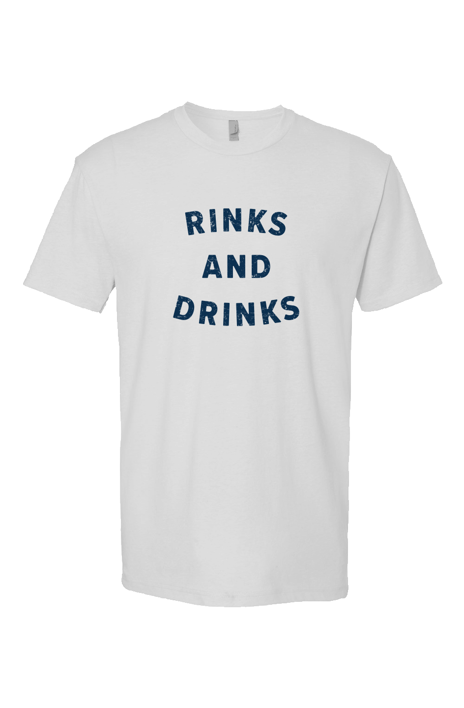 Rinks and Drinks Breakaway Performance Tee White | Barn Garb Hockey Threads