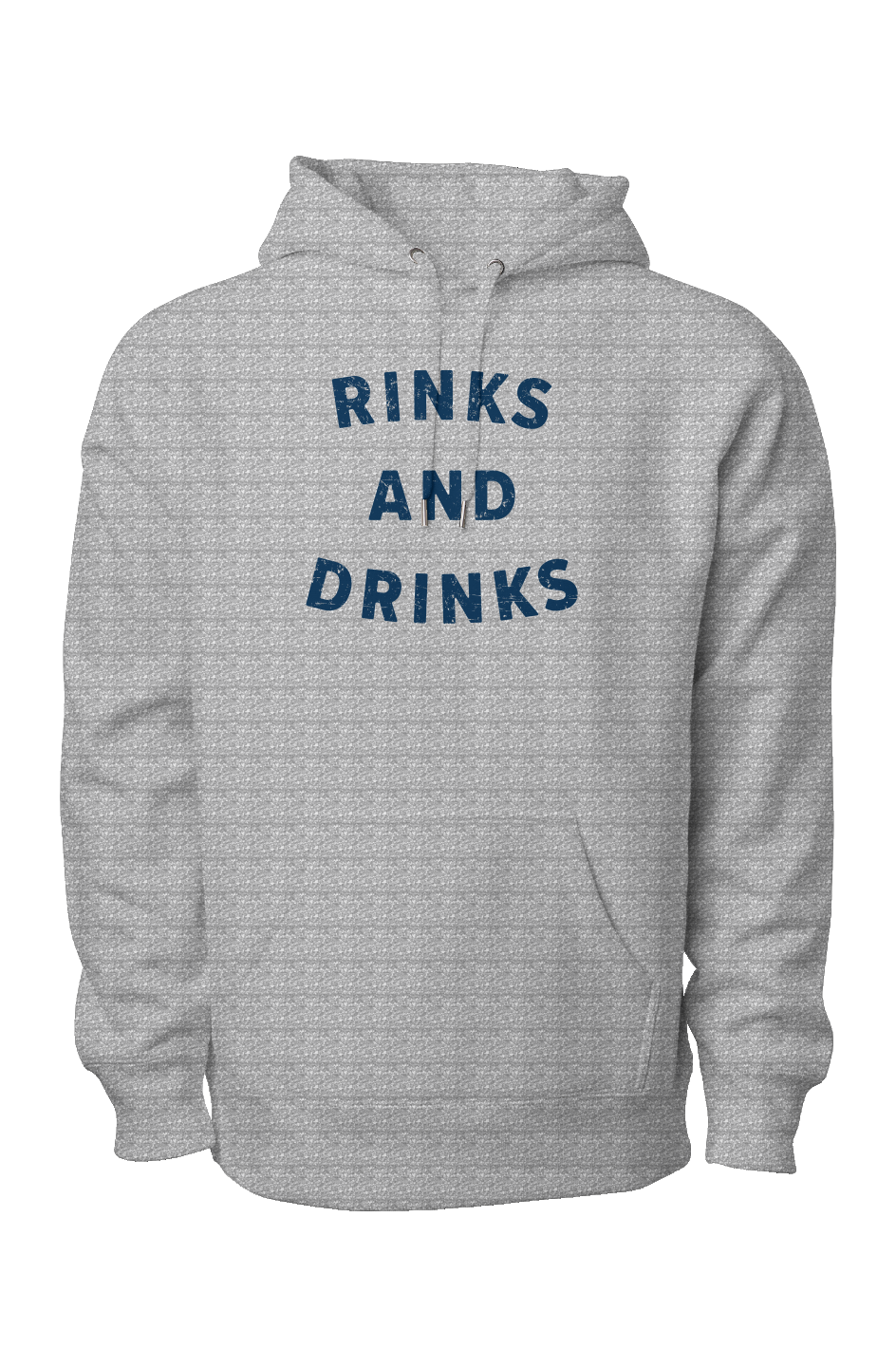 Rinks and Drinks Legend Heavyweight Hoodie Grey | Barn Garb Hockey Threads