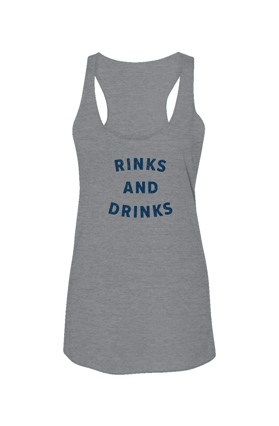 Rinks and Drinks Racerback Barn Tank  | Barn Garb Hockey Threadsrey