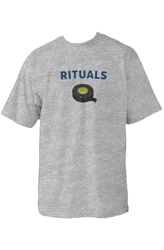 Rituals Black Tape 90s Throwback Tee Grey | Barn Garb Hockey Threads