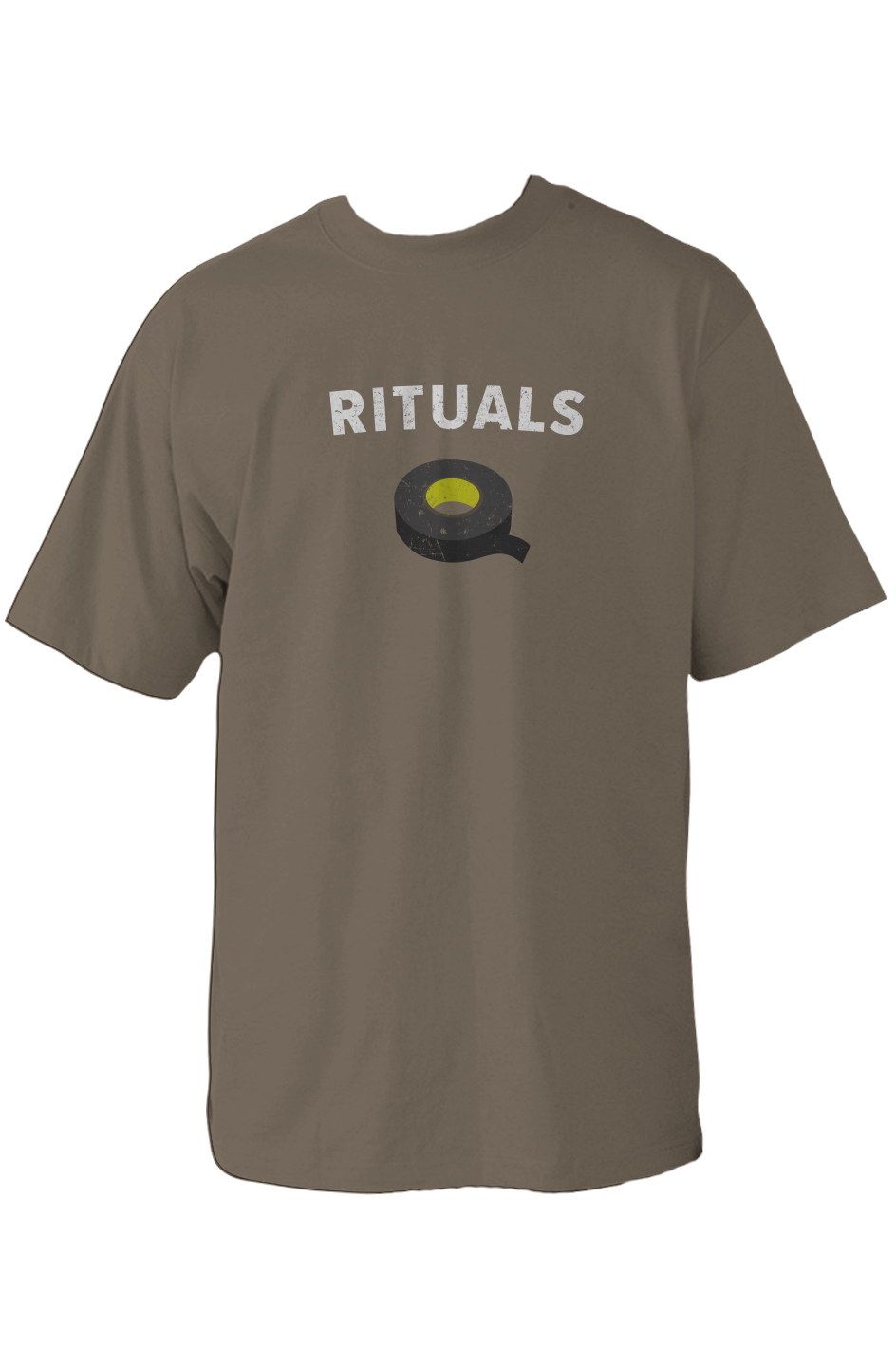 Rituals Black Tape 90s Throwback Tee Military Green | Barn Garb Hockey Threads