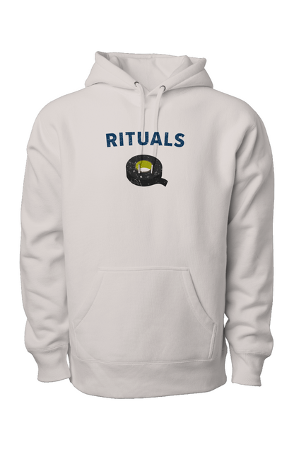 Rituals Black Tape Legend Heavyweight Hoodie Bone | Barn Garb Hockey Threads