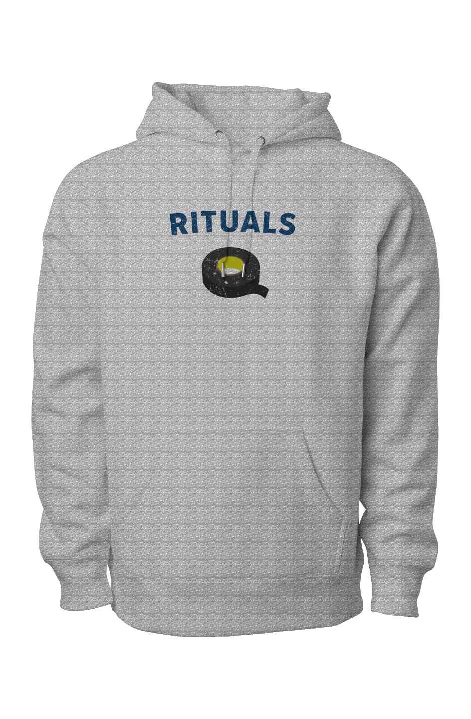Rituals Black Tape Legend Heavyweight Hoodie Grey | Barn Garb Hockey Threads