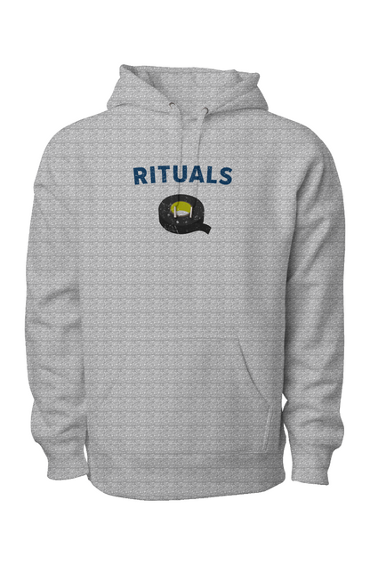 Rituals Black Tape Legend Heavyweight Hoodie Grey | Barn Garb Hockey Threads