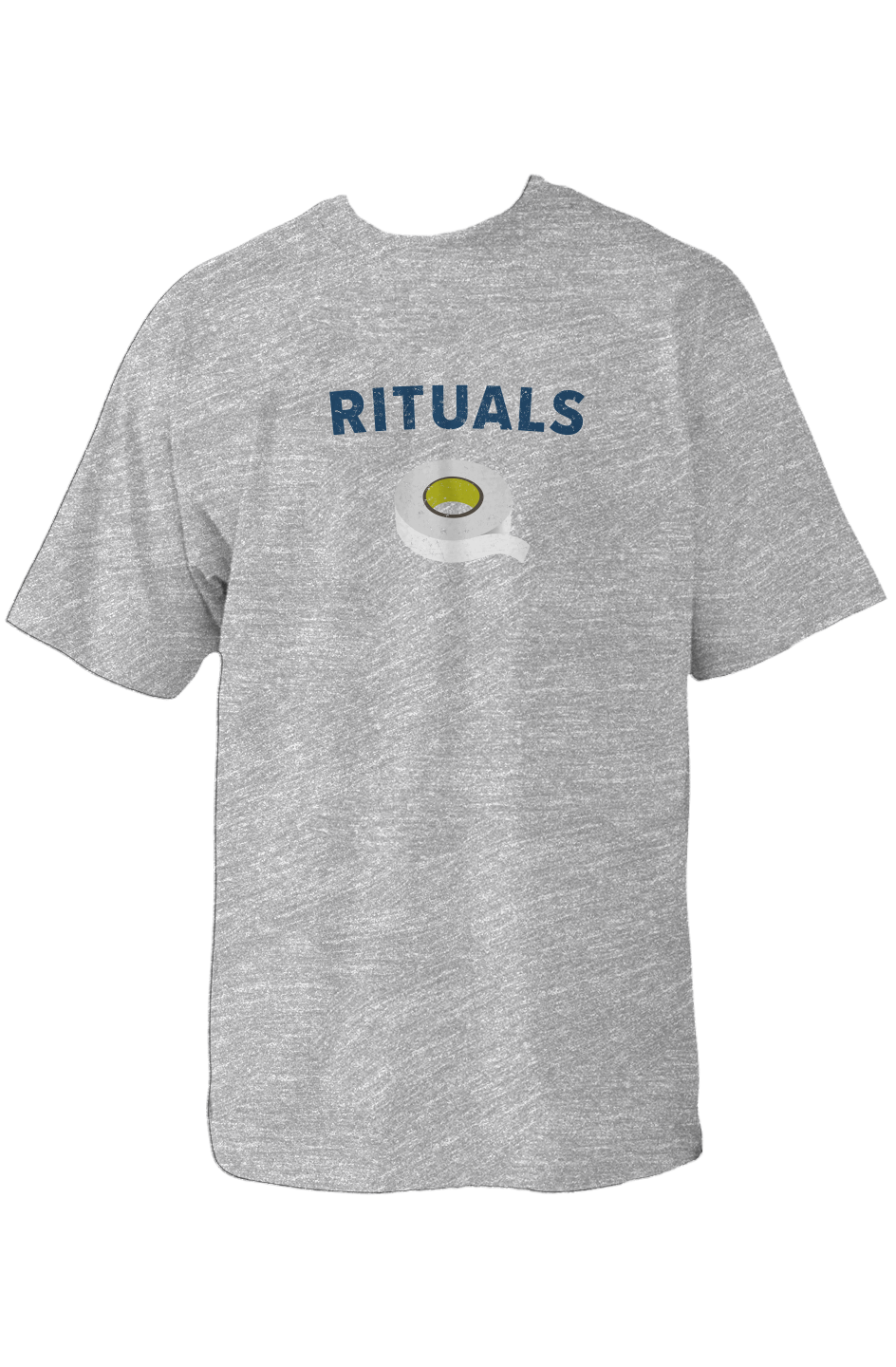 Rituals White Tape 90s Throwback Tee Grey | Barn Garb Hockey Threads
