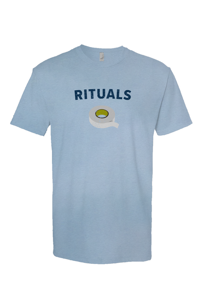 Rituals White Tape Breakaway Performance Tee Baby Blue | Barn Garb Hockey Threads