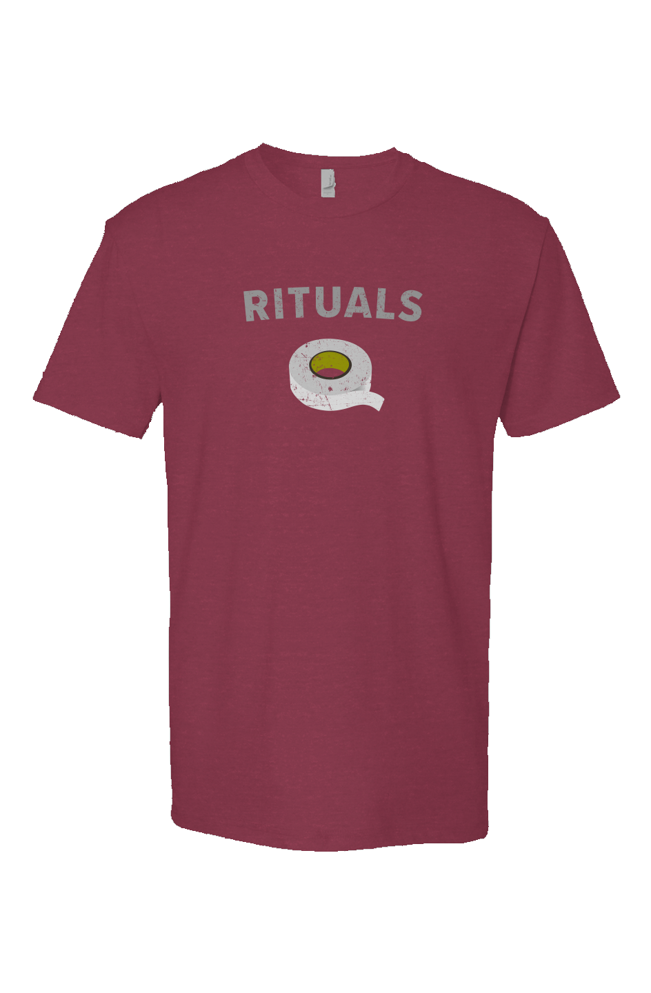 Rituals White Tape Breakaway Performance Tee Cardinal | Barn Garb Hockey Threads