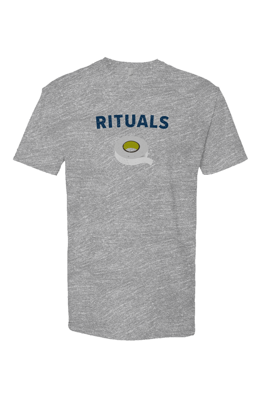 Rituals White Tape Breakaway Performance Tee Grey | Barn Garb Hockey Threads