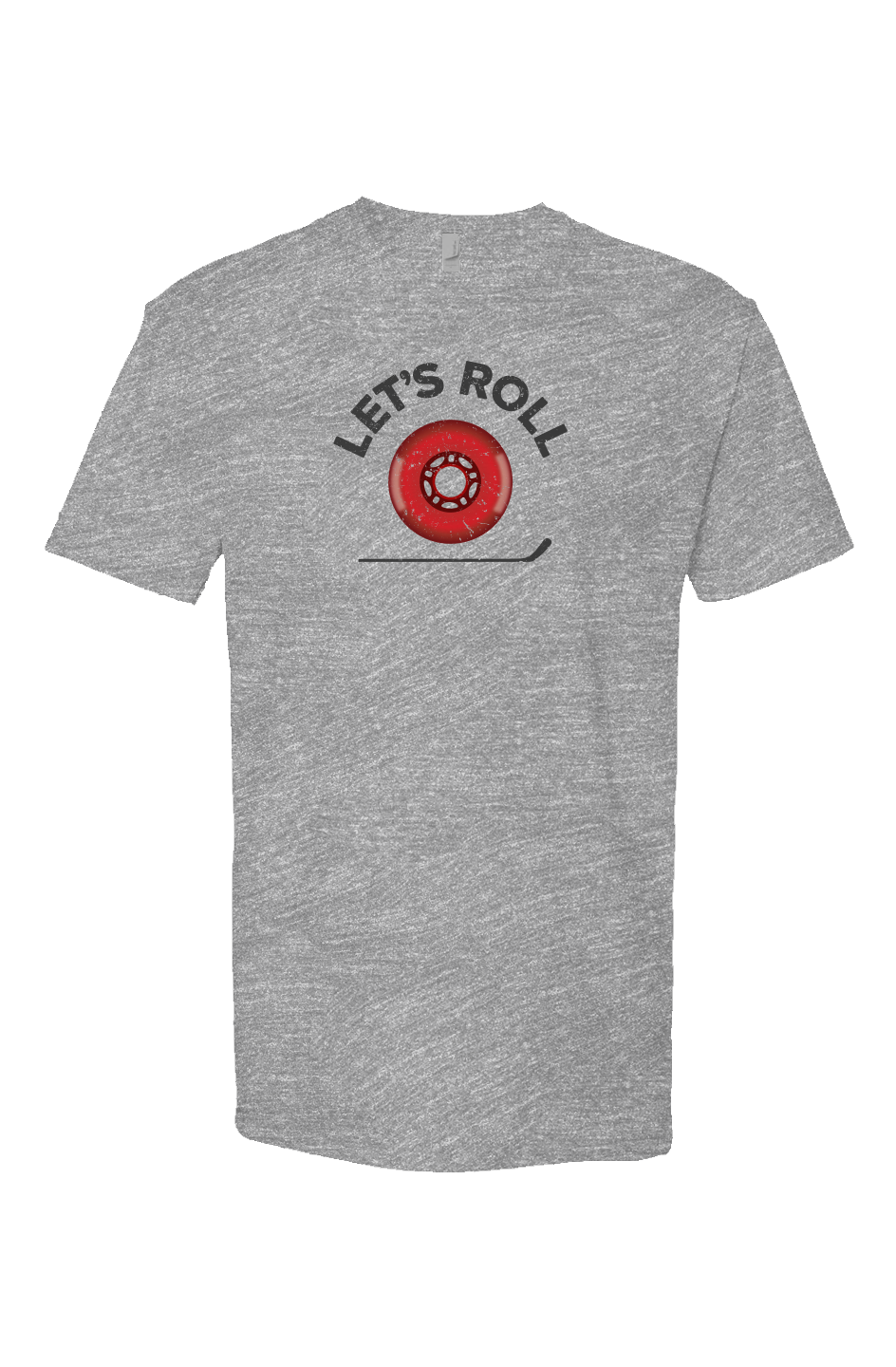 Roller Wheel Breakaway Performance Tee Grey | Barn Garb Hockey Threads