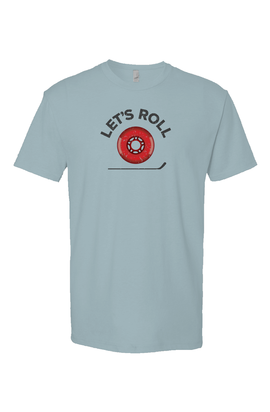Roller Wheel Breakaway Performance Tee Ice Blue | Barn Garb Hockey Threads