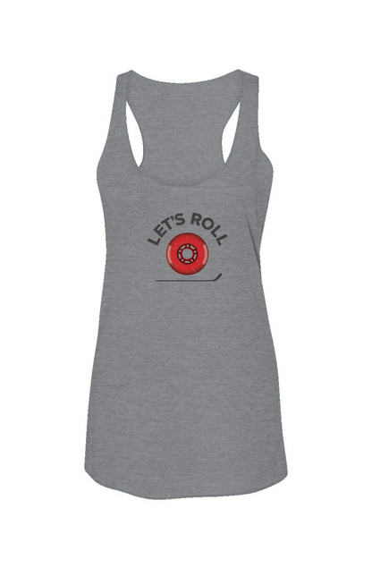 Roller Wheel Racerback Barn Tank Grey | Barn Garb Hockey Threads
