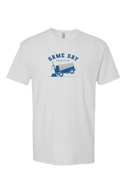 Saddle Up Breakaway Performance Tee White | Barn Garb Hockey Threads