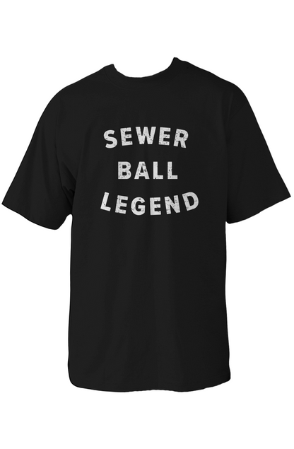Sewer Ball Legend 90s Throwback Tee  Black | Barn Garb Hockey Threads