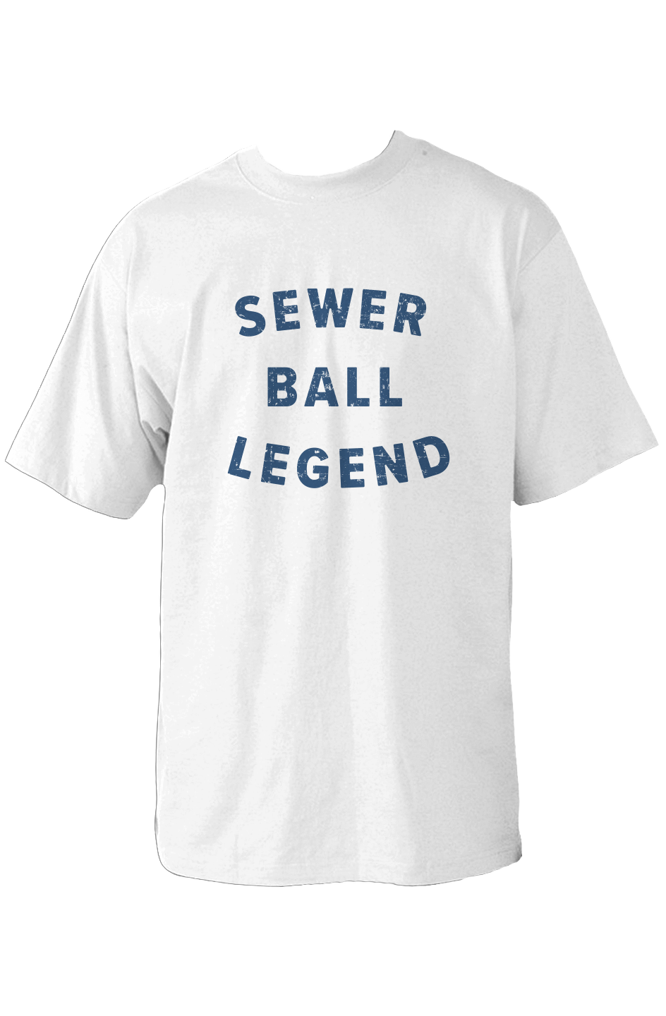 Sewer Ball Legend 90s Throwback Tee White | Barn Garb Hockey Threads