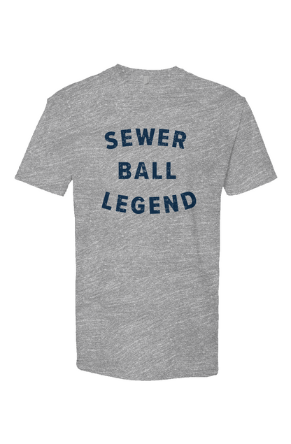 Sewer Ball Legend Breakaway Performance Tee Grey | Barn Garb Hockey Threads