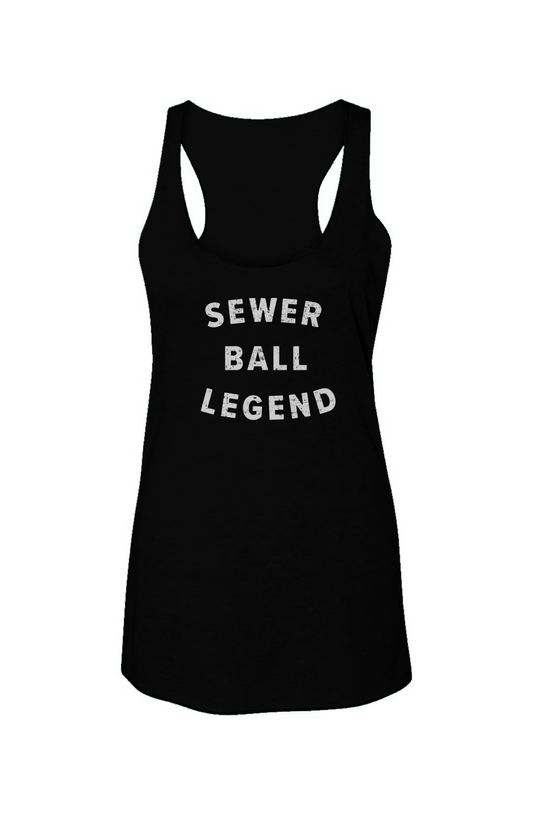 Sewer Ball Legend Racerback Barn Tank Black | Barn Garb Hockey Threads