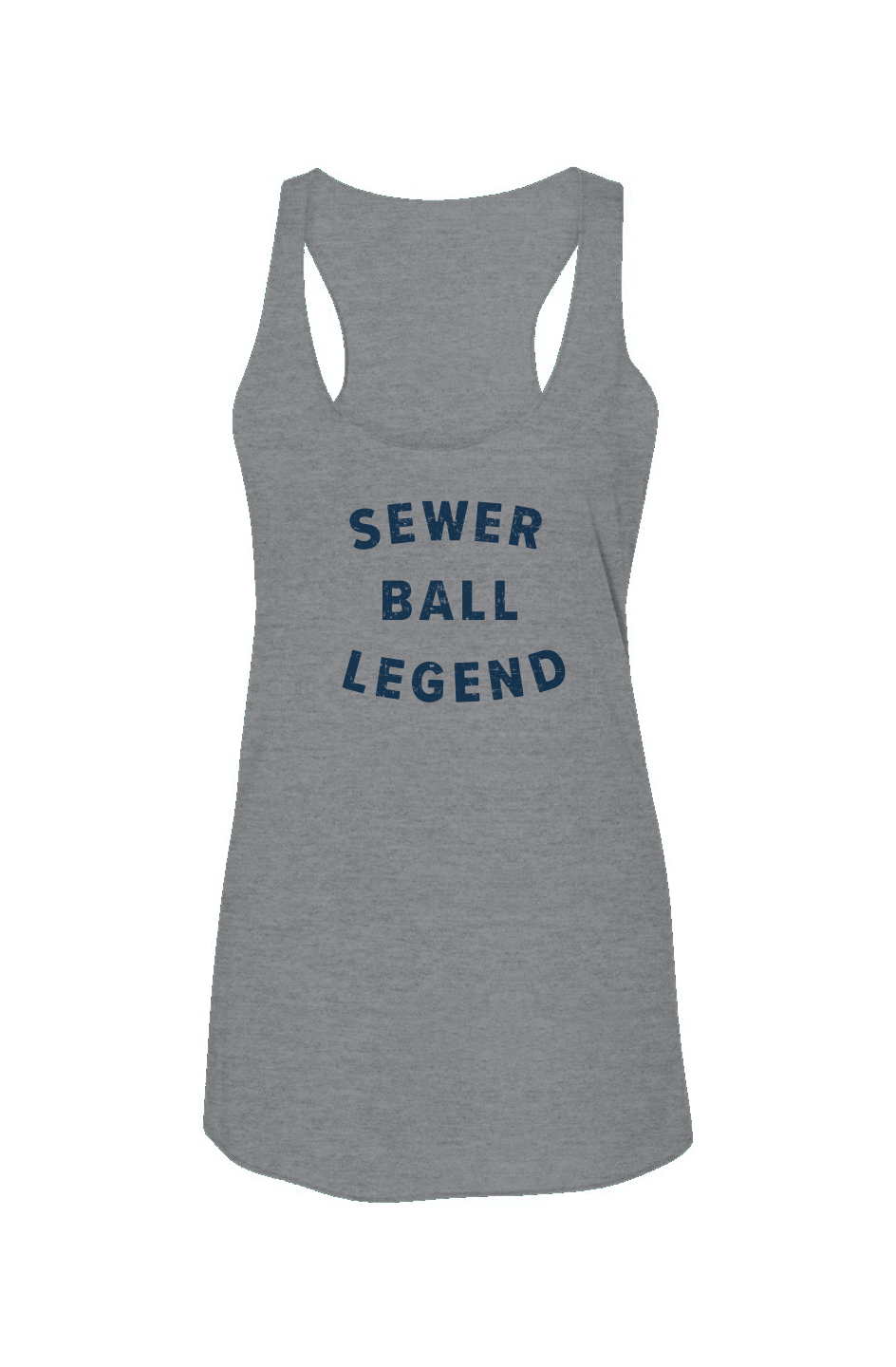 Sewer Ball Legend Racerback Barn Tank Grey | Barn Garb Hockey Threads