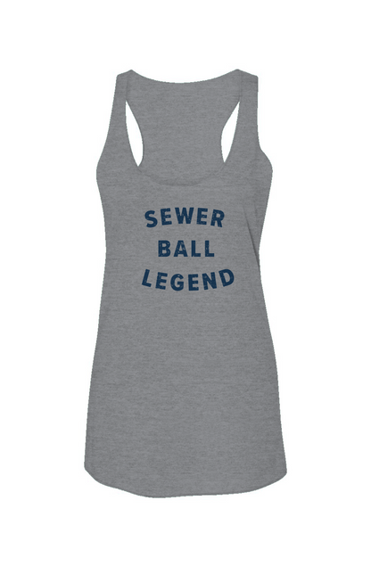 Sewer Ball Legend Racerback Barn Tank Grey | Barn Garb Hockey Threads