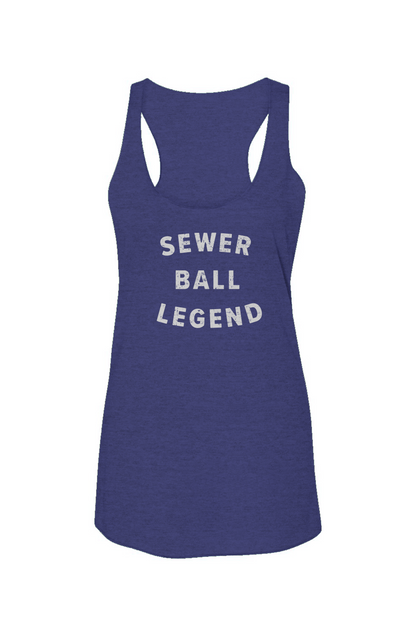 Sewer Ball Legend Racerback Barn Tank Navy Blue | Barn Garb Hockey Threads