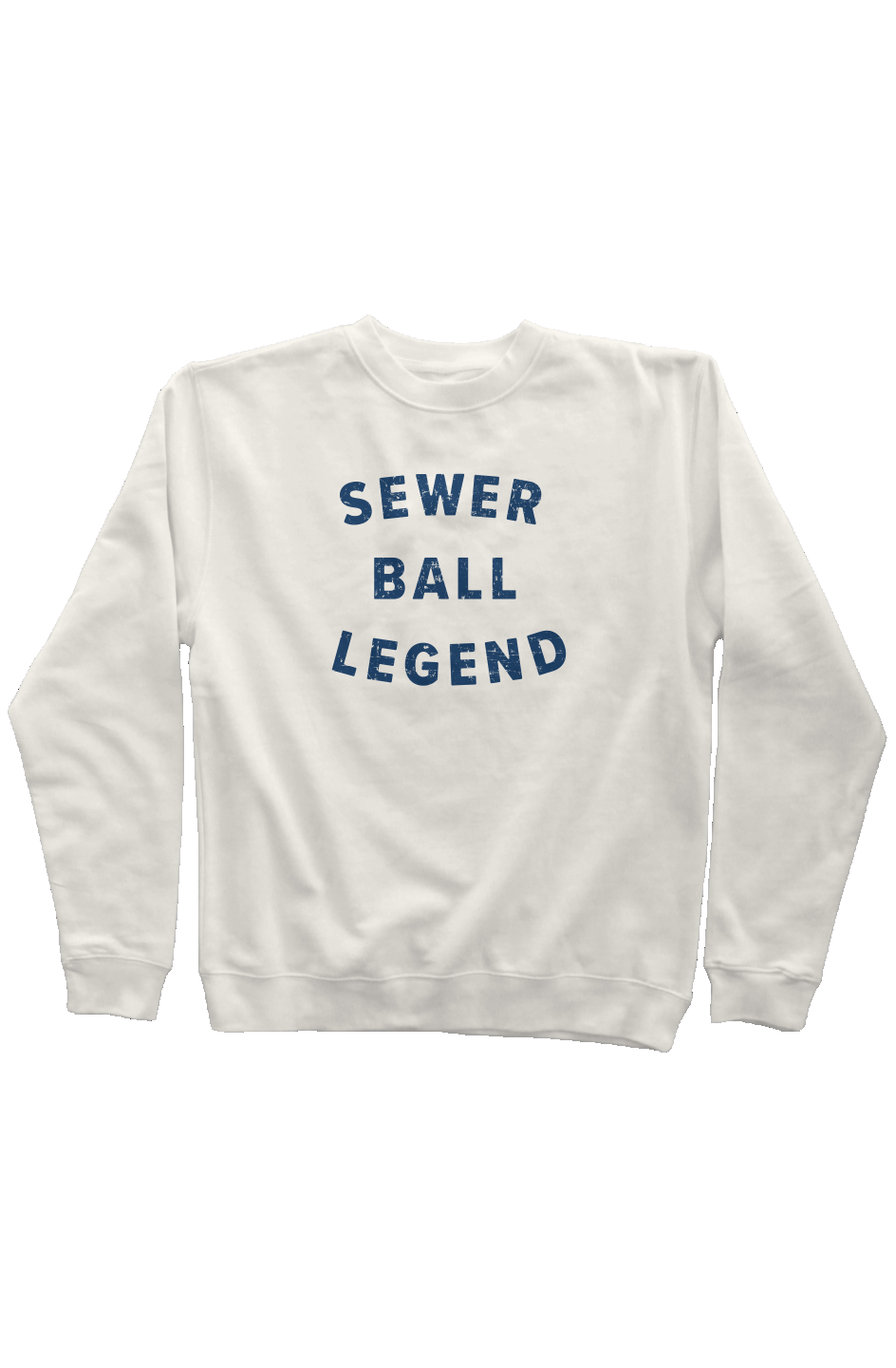 Sewer Ball Legend Rinkside Crewneck Sweatshirt Bone | Barn Garb Hockey Threads