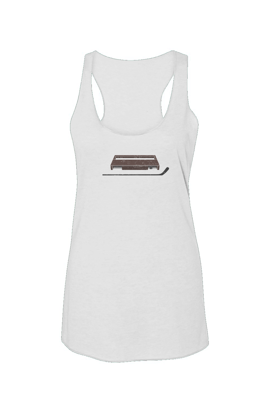 Shinny King Racerback Barn Tank White | Barn Garb Hockey Threads