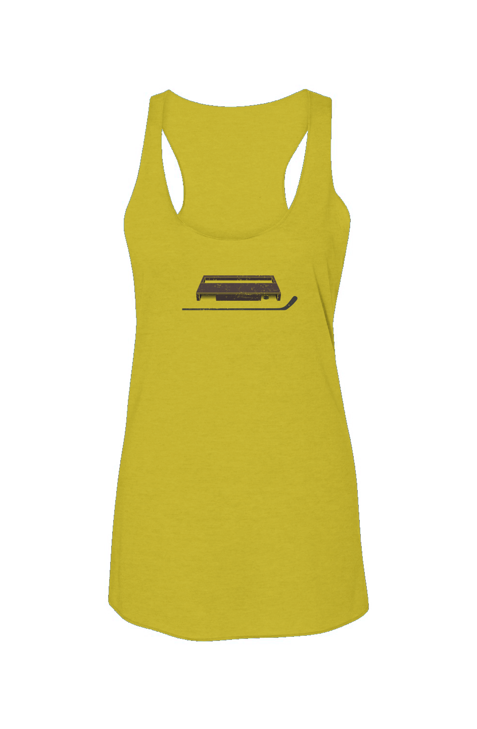 Shinny King Racerback Barn Tank Yellow | Barn Garb Hockey Threads
