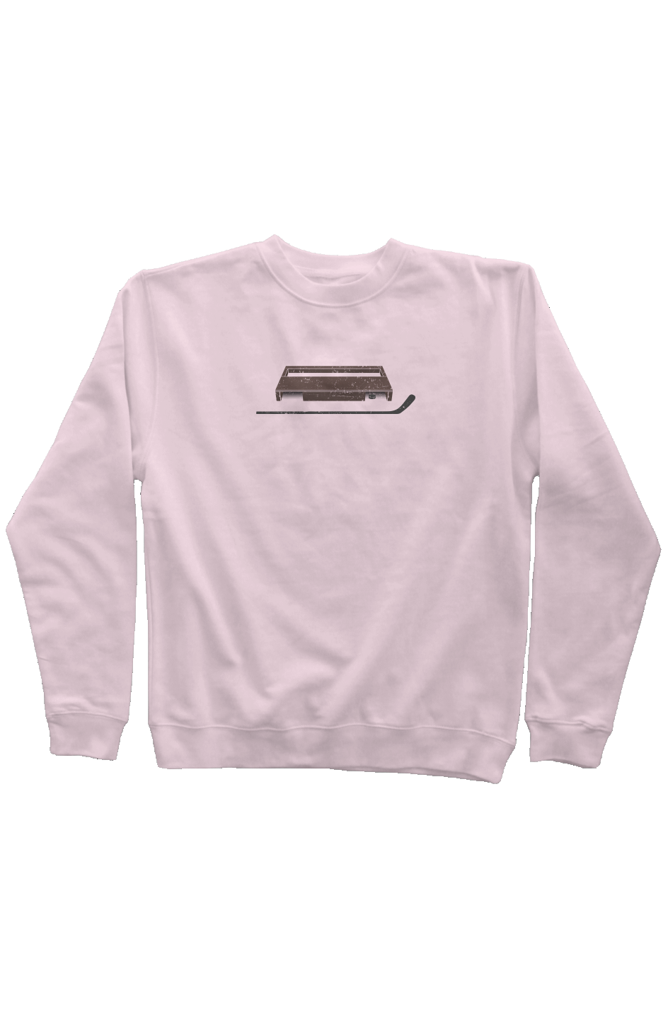 Shinny King Rinkside Crewneck Sweatshirt Pink | Barn Garb Hockey Threads