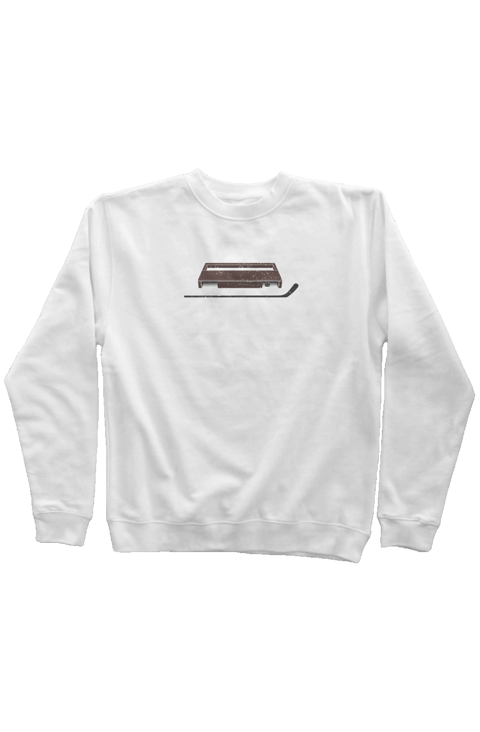 Shinny King Rinkside Crewneck Sweatshirt White | Barn Garb Hockey Threads