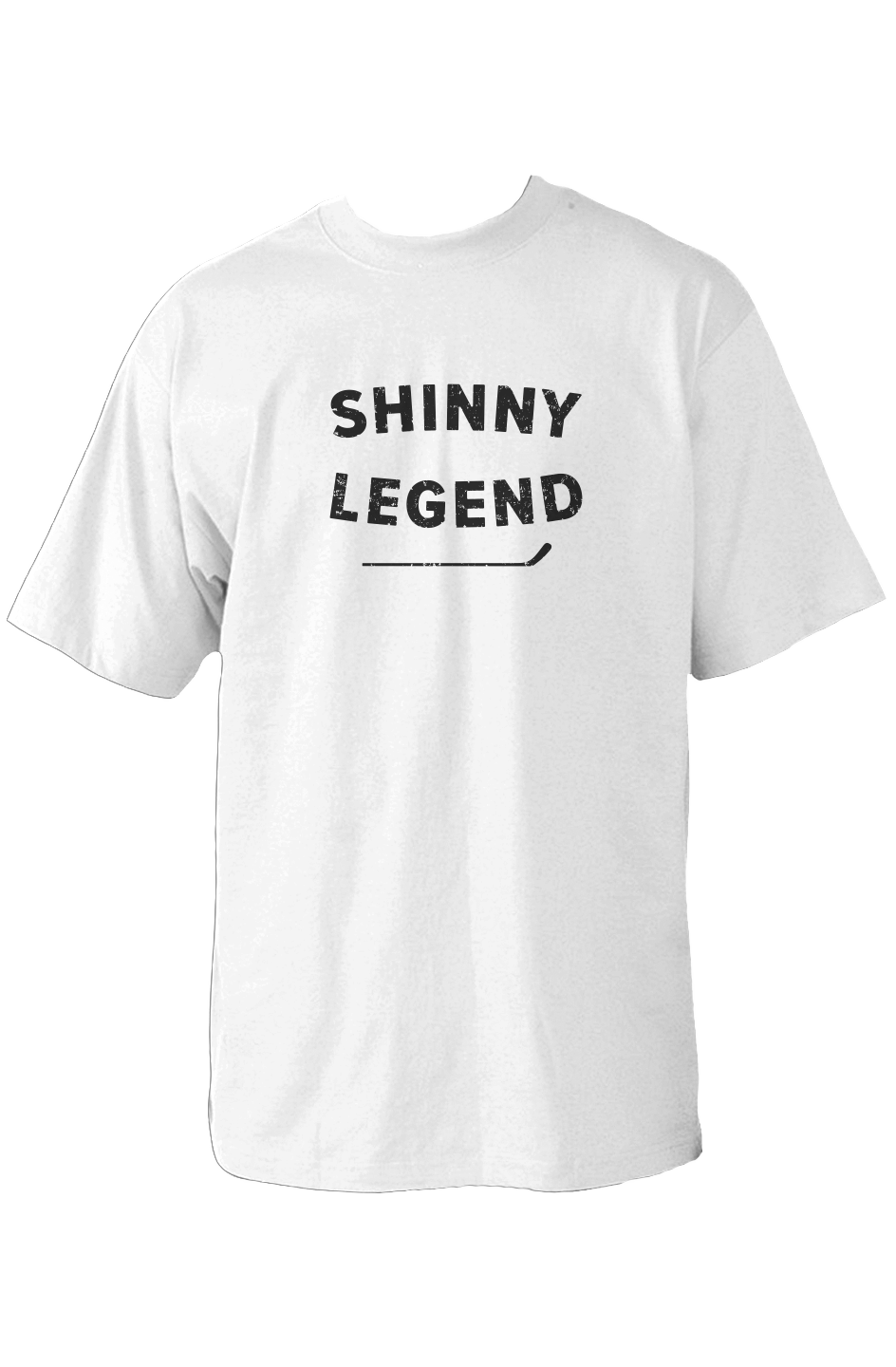Shinny Legend 90s Throwback Tee White | Barn Garb Hockey Threads