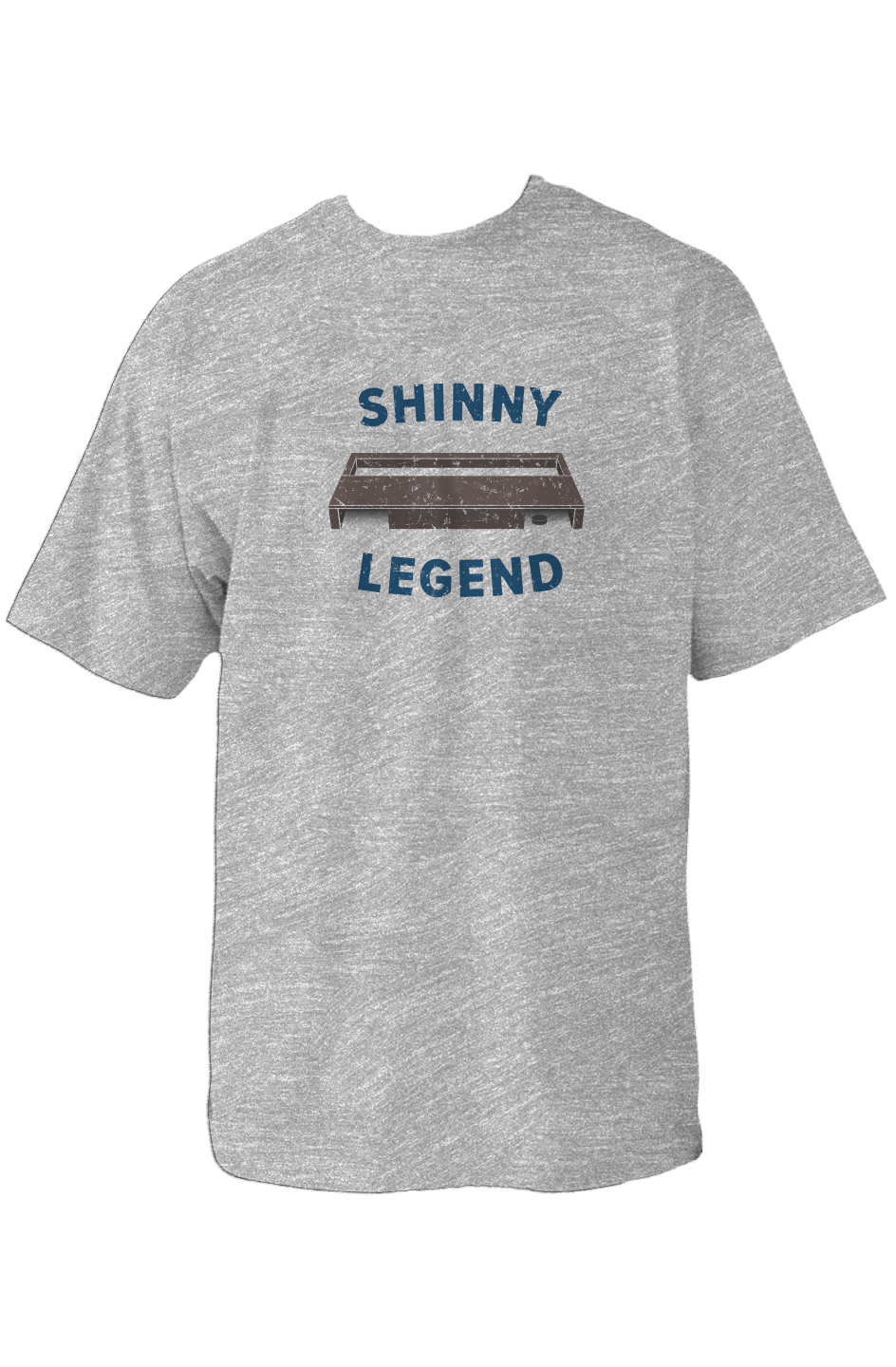 Shinny Legend Goal 90s Throwback Tee Grey | Barn Garb Hockey Threads