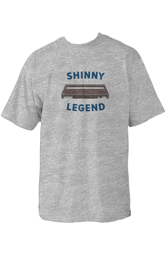 Shinny Legend Goal 90s Throwback Tee Grey | Barn Garb Hockey Threads